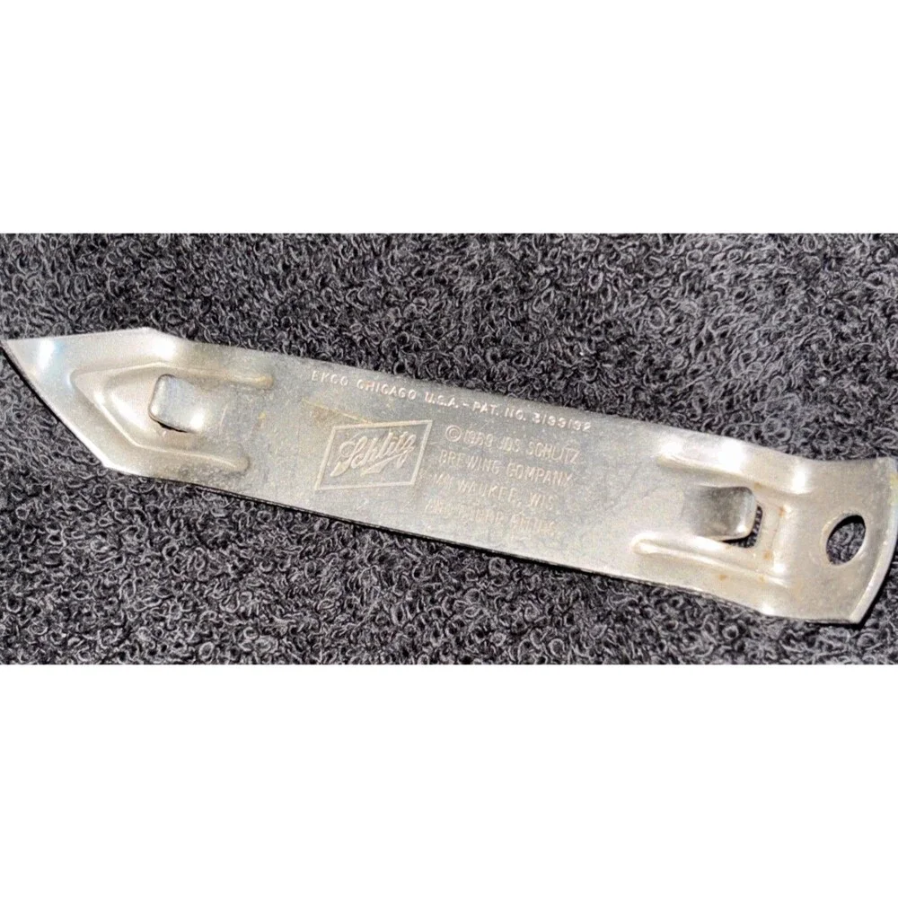 Vintage 1965  Schlitz Beer Can Bottle Opener The Beer That Made Milwaukee Famous